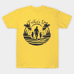 Sunset Stroll: Celebrating Father's Day T-Shirt